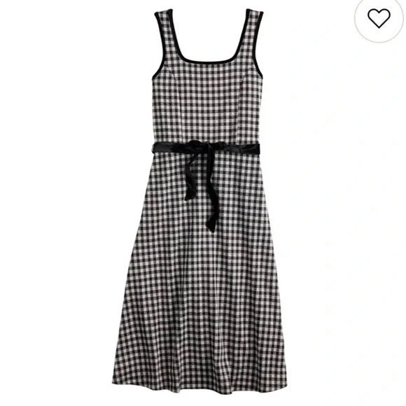 Draper James RSVP Gingham Dress Medium Sleeveless, Southern Charm Check Print - Picture 2 of 10